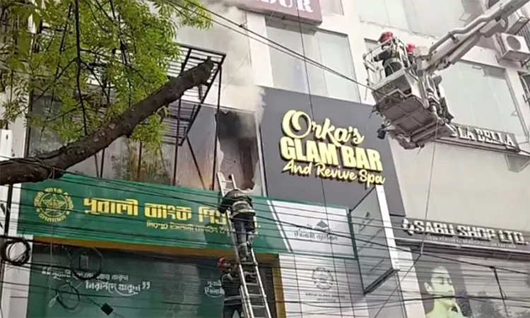 Fire in Mirpur-2 Commercial Building 5 Fire Units at Work