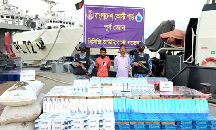 Tk 1.21 Crore Foreign Cigarettes Seized in Chattogram 2 Arrested
