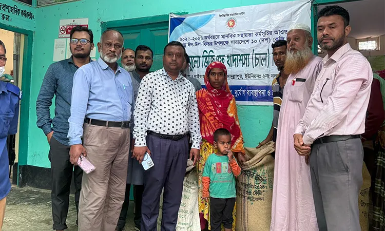 VGF Rice Distributed to 3,787 Families in Naldanga