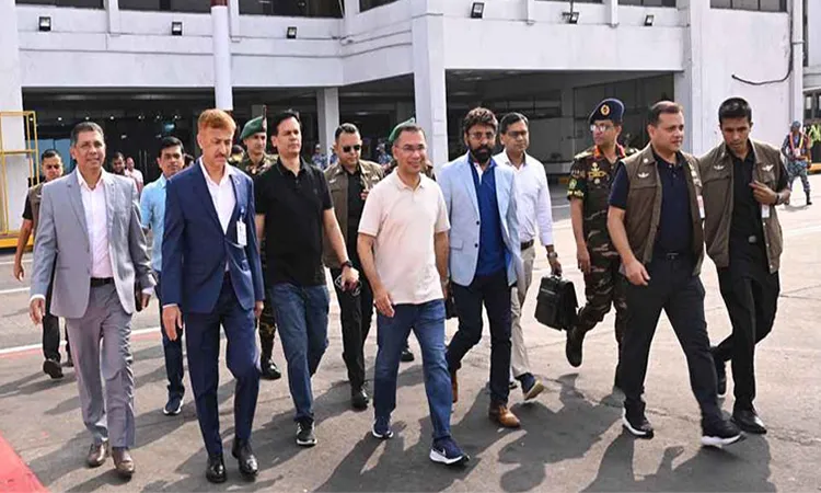 PM Tarique Rahman Arrives in Saidpur to Launch National Canal Excavation