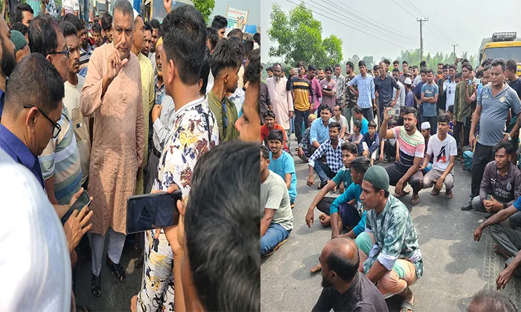Following the accident, angry villagers blocked the road, halting traffic in both directions for over an hour and trapping more than 100 vehicles.