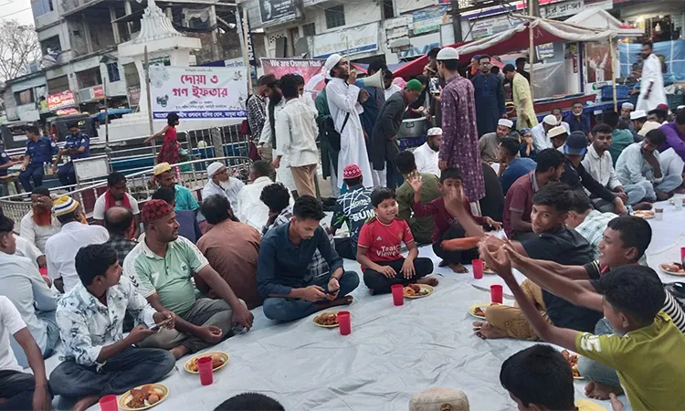 The event was organized by his sister, Masuma Hadi, at Shaheed Selim Chattar near the Nalchiti Bus Stand.