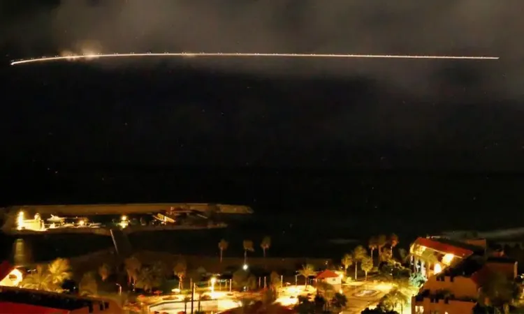 The strikes followed a pledge by Israel