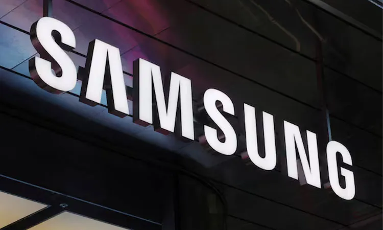 The logo of Samsung Electronics