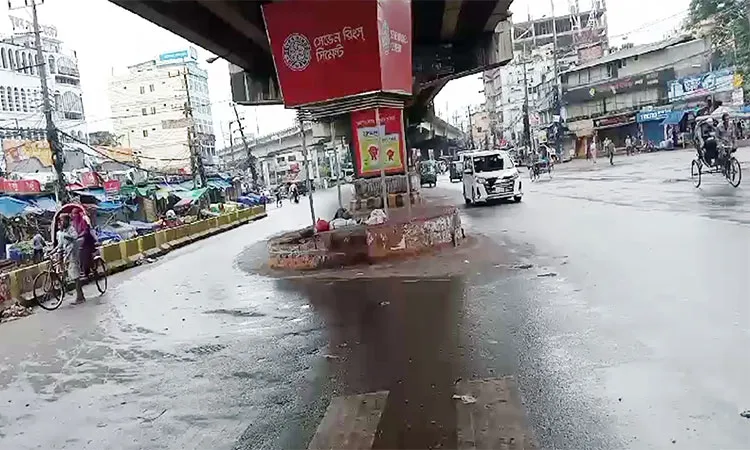 Traffic in most areas is light, and shops are mostly closed.