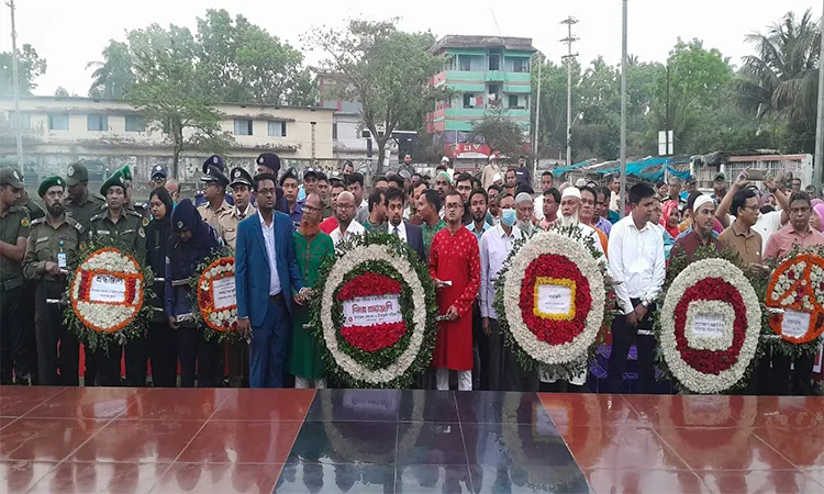 Independence Day observed with Tributes at Paikgachha Memorial