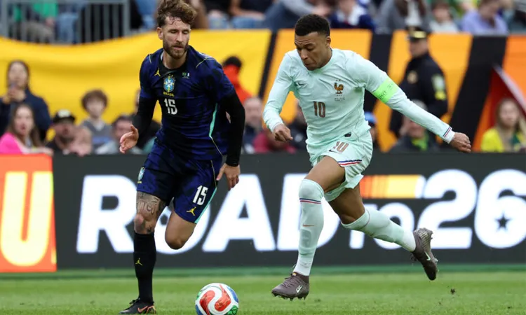 Captain Kylian Mbappe opened the scoring with a composed chipped finish in the first half.