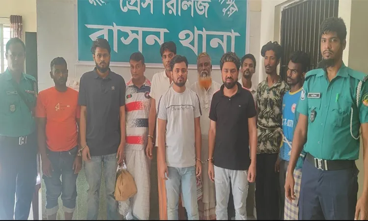 The operation was carried out on Thursday night in several areas under Basan Police Station.