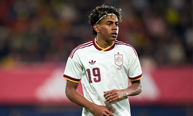 Lamine Yamal, born in Barcelona to Moroccan and Equatorial Guinean parents