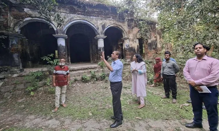 DC Visits Historic Homes of Dr. Niharanjan Gupta and Gauri Sen in Narail