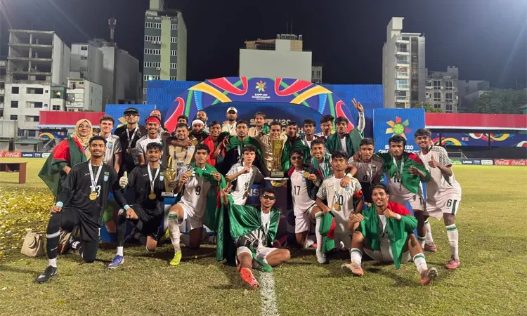 Bangladesh Beat India on Penalty Shootout to Reach SAFF U-20 Champion