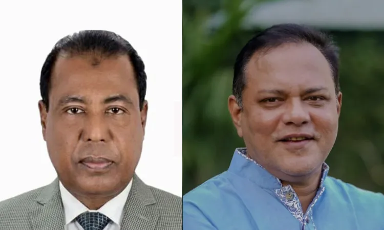 BNP candidates Rezaul Karim Badsha and Mahmudul Haque Rubel.