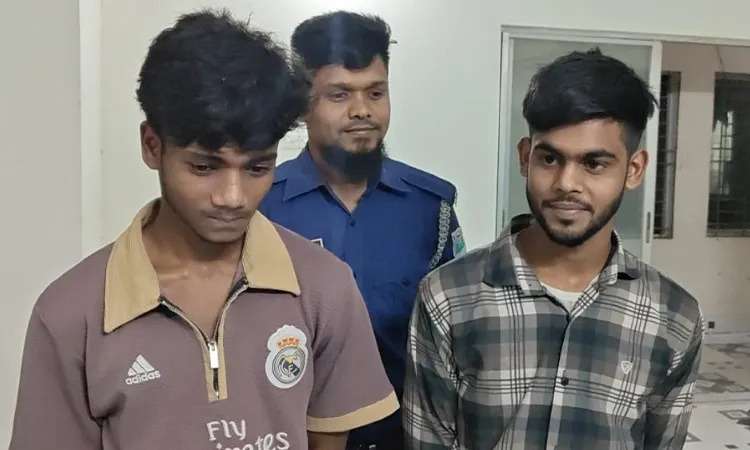 Police detained Nayan Molya (20) and Fahim Sheikh (19) on suspicion of involvement.