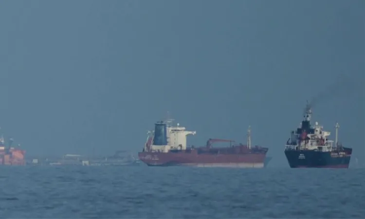 The blockade applies specifically to ships entering or departing Iranian ports.