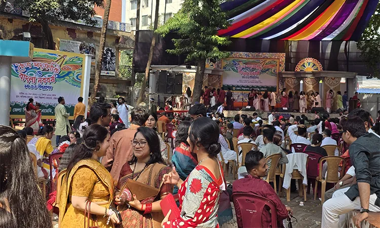 Residents of Chittagong welcome the Bangla New Year by major events at CRB Shirishtala, DC Hill, and JM Sen Hall.