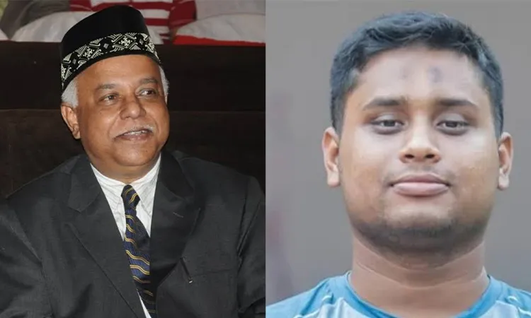 Mayor Manjurul Alam and Hasnat Abdullah MP