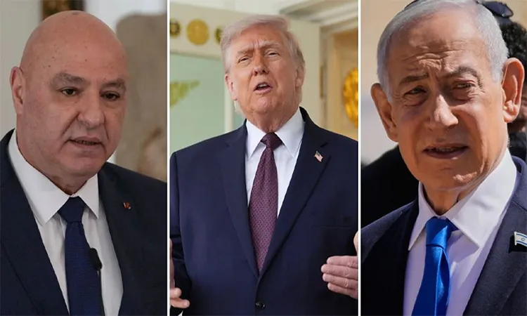 Lebanese President Joseph Aoun, US President Donald Trump and Prime Minister Benjamin Netanyahu. Photo: Collected