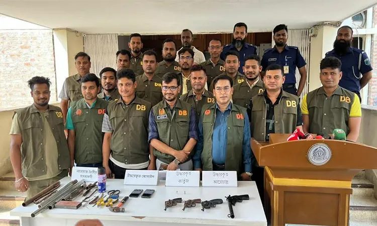 One arrested with four firearms in DB police raid in Pabna