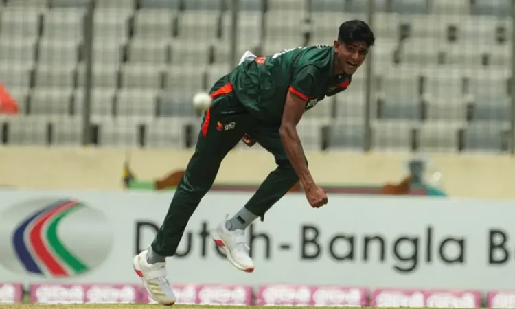 Nahid Rana ran through the New Zealand top order