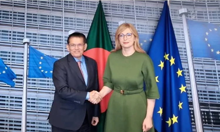 Foreign Minister Dr. Khalilur Rahman and EU Commissioner Ekaterina Zaharieva met in Brussels to discuss bilateral cooperation.