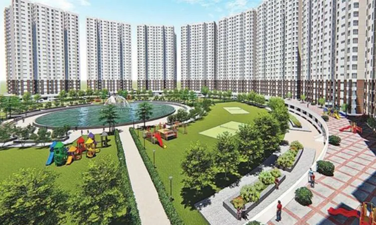 3D design of the Jhilmil residential project. Photo: Collected
