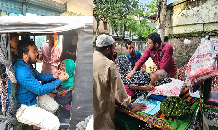 The mechanical failure of a private ambulance near Shakdah Bridge and the emergency transfer of critical patients have been confirmed by hospital sources.