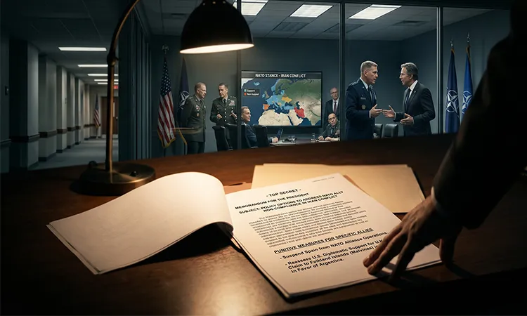 A leaked Pentagon email suggests the US may suspend Spain from NATO.