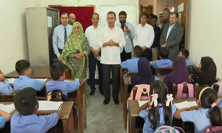 Prime Minister Tarique Rahman visited the BEAM Laboratory School in the capital.