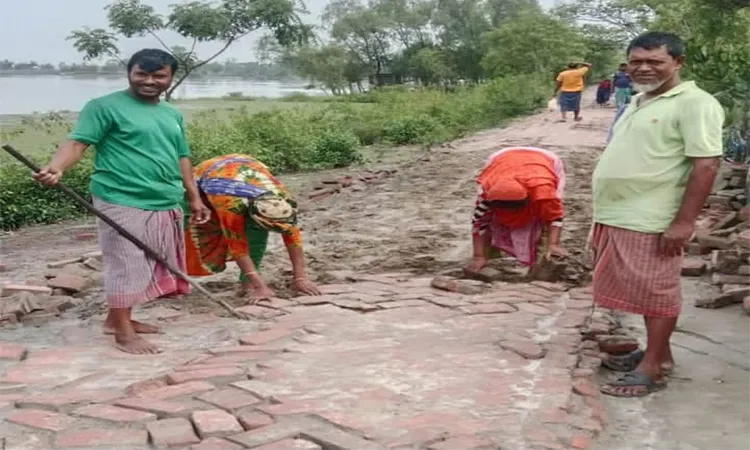 Current work is a local Union Parishad initiative, not a major LGED (Local Government Engineering Department) project, due to current budget limitations.