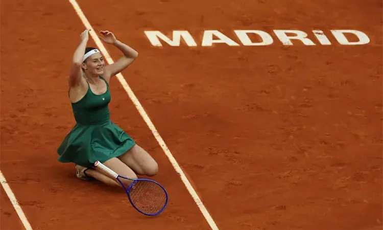 The 23-year-old Ukrainian Marta Kostyuk showed remarkable composure throughout the match.