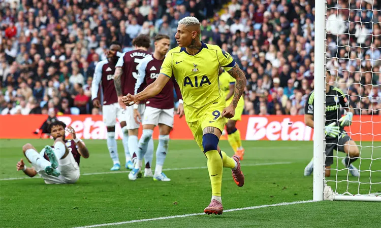 Tottenham secure a massive 2-1 win over Aston Villa to move out of the relegation zone.