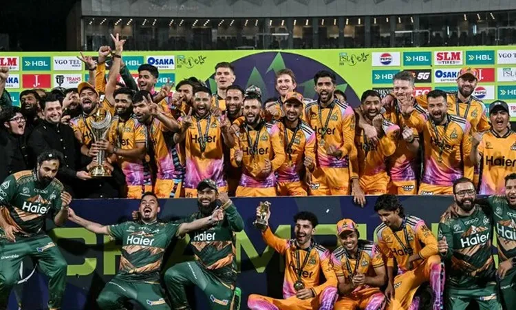 Peshawar Zalmi won the PSL title on Sunday marking their first championship victory in nine years (since 2017).