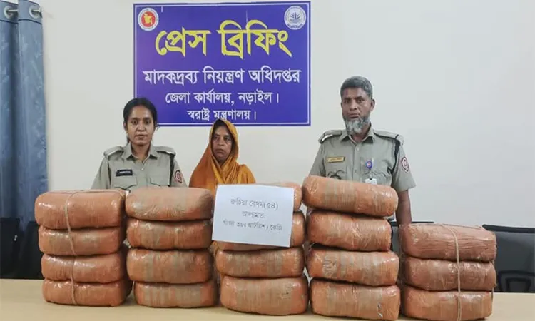 38 kg Marijuana Seized in Narail Raid; Woman Arrested