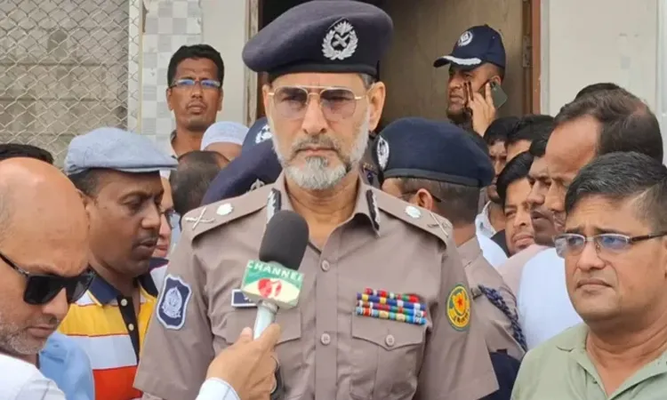 Acting Commissioner of the Dhaka Metropolitan Police during a public inspection of Gabtoli Cattle Market.