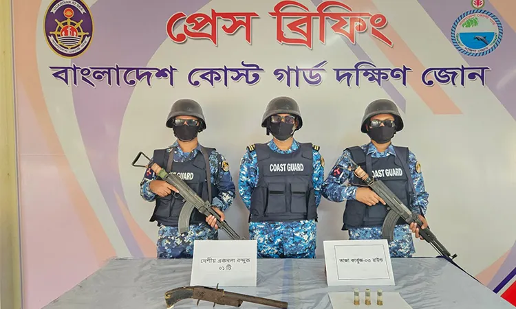 Coast Guard seizes firearm, ammunition in Bhola’s Daulatkhan