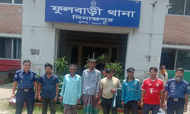 Six Arrested in Phulbari Drug and Penal Cases