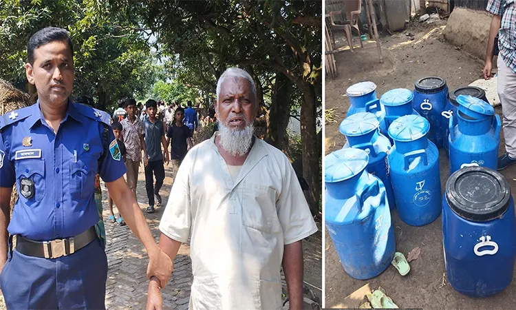 Fake milk factory busted in Pabna, BNP farmers’ wing leader’s father arrested
