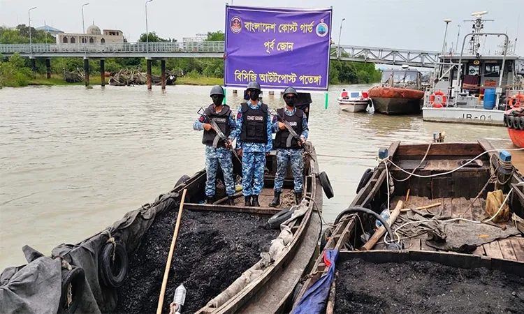 Coast Guard Seizes Stolen Coal and Kerosene in Chattogram