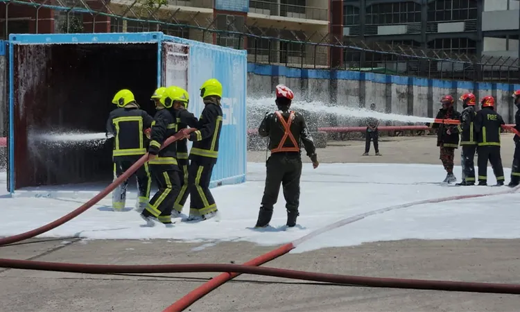 Chittagong Port Holds Firefighting Drill for Port Safety Week