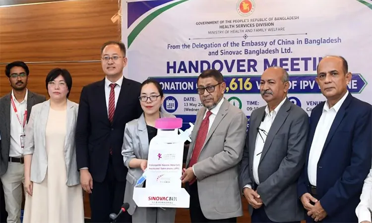 Bangladesh receives polio vaccine doses from Sinovac