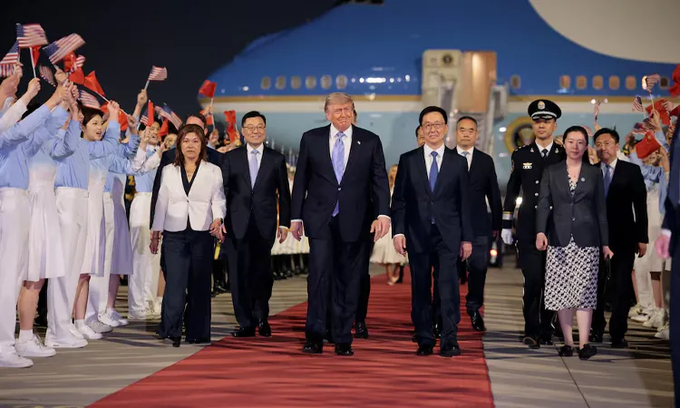 Trump Arrives in Beijing with Tech Giants, Seeking Economic Wins