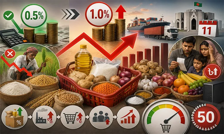 The proposed budget policy involves raising the source tax on essential commodities.