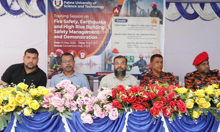 Fire Safety and Earthquake Workshop Held at PUST Pabna