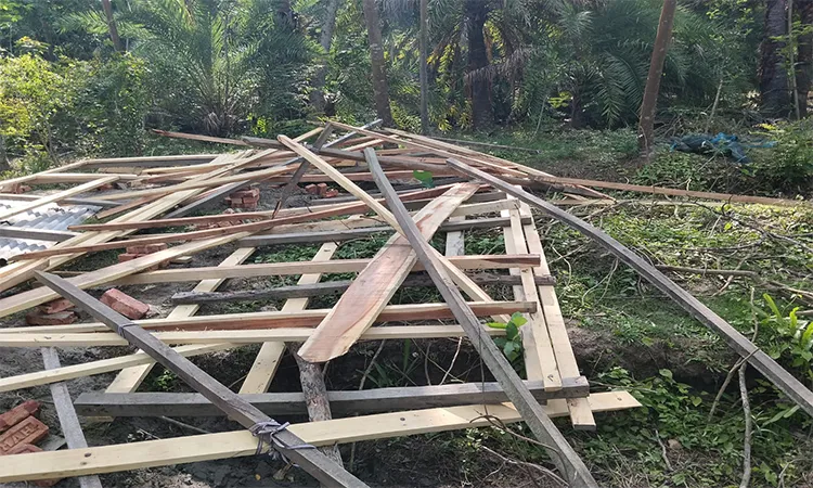 House Looted and Set on Fire Over Land Dispute in Morelganj, Bagerhat