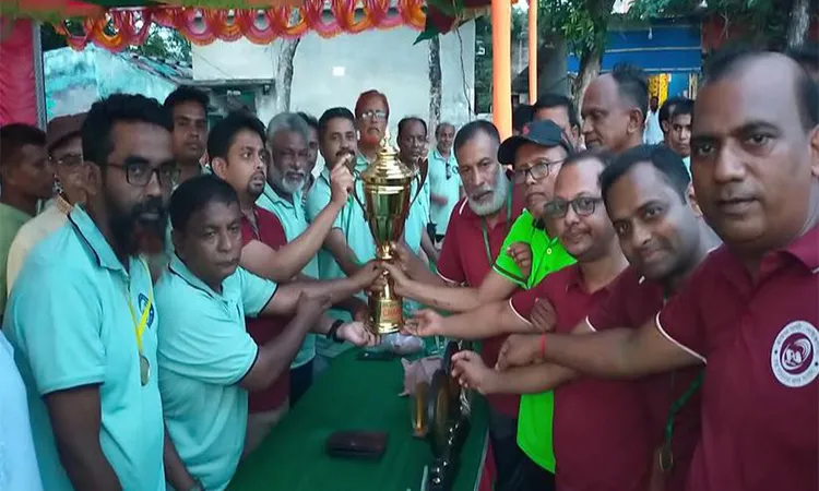 Walking Companions Champion in Football and Rope Pulling in Paikgachha
