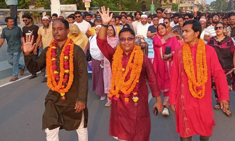 Narail Chhatra Dal Welcomes New Convening Committee with Rally