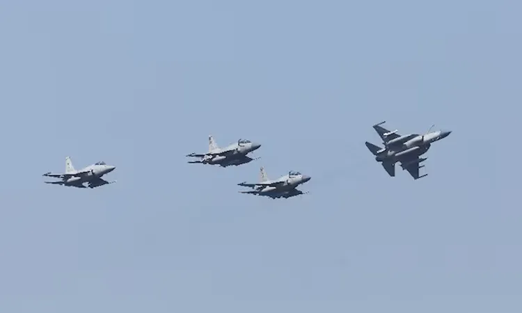 Pakistan sent a full squadron of roughly 16 fighter aircraft—primarily Chinese-co-produced JF-17 Thunders—to Saudi Arabia in early April.