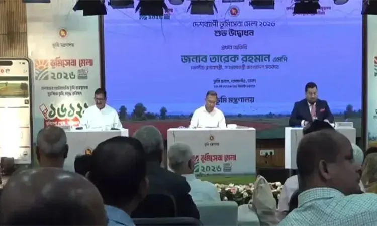 PM Tarique Rahman Opens Land Service Fair 2026 in Dhaka