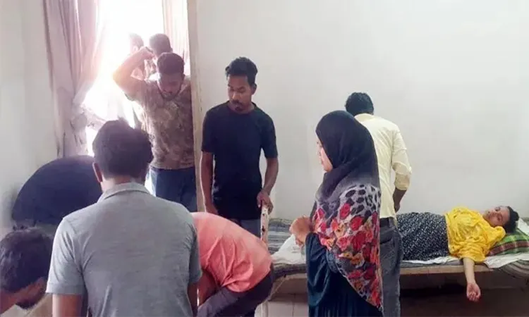 The incident occurred at Alema Textile Mill in the Bhogra Basan Road area around 11:00 am.