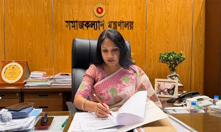 State Minister for Social Welfare Farzana Sharmin